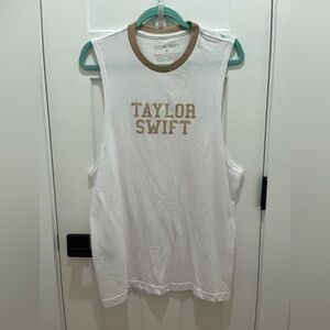 Taylor Swift Muscle Shirt Women’s Size M Round Neck Concert festival